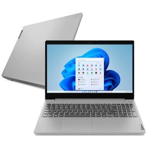 Notebook Lenovo IdeaPad 3i Core i3 4GB DDR4 SSD 256GB Tela 15.6" Windows 11 Cinza
