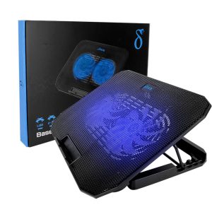 Suporte para Notebook Aitek com Cooler Duplo LED RGB Refrigeração Eficiente - DELTA-B1122