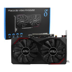 Placa de Vídeo Gamer RX6600 8GB GDDR6 Aitek 128Bit PCIe 4.0 1750MHZ DisplayPort HDMI - DELTA-RX6600