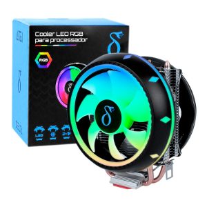 Cooler Fan RGB Aitek para Processador AMD e Intel 12V Silencioso e Potente - DELTA-C2213