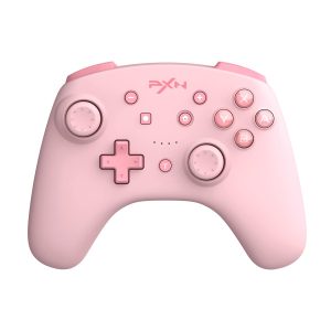 Controle Gamer Sem Fio PXN Joystick C Vibração Dupla - PXN-9607X - Rosa