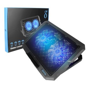 Suporte para Notebook Aitek com Cooler Duplo LED Ajustável 5V USB - DELTA-B1022