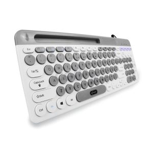 Teclado Multimídia USB ABNT2 Knup Teclas Redondas Silencioso Antiderrapante - KP-TE126