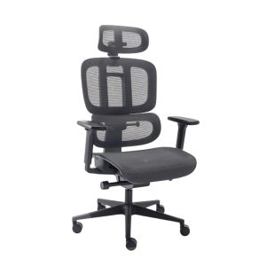 Cadeira de Escritório Ergonômica Elements Sophy Grafite Mesh Reclínio 150°Conforto Máximo - ELEM-70061