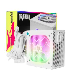 Fonte ATX Gamer 550W RGB 80 Plus Bronze Revenger Bivolt Silenciosa PFC Ativo para PC de Alto Desempenho - FO-MAX04RGB