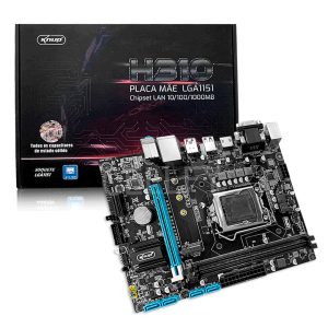 Placa Mãe LGA1151 H310 DDR4 Knup Micro-ATX Compatível com Intel i3 i5 i7 - KP-H310