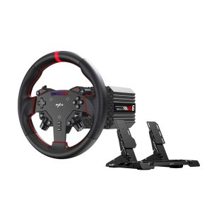 Kit Simulador de Corrida PXN VD6 Direct Drive 6Nm + Volante WAS + Pedais Acelerador e Freio