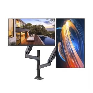 Suporte Duplo Articulado Para Monitores 17" a 27" Onistek Pistão a Gás e Ajuste Ergonômico -  ON-F190