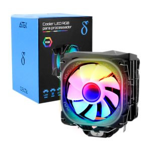 Cooler Fan Led RGB Aitek Resfriamento para Processador Ventoinha 12cm Silencioso - DELTA-C6220