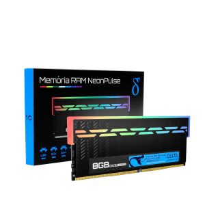 Memória RAM Gaming Intel 8GB DDR4 Aitek 3200MHz RGB Neon Pulse - DELTA-ME3208