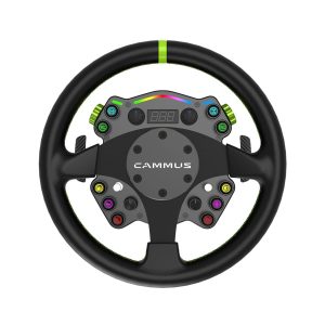 Volante Gamer Premium C12 Direct Drive Toque 12Nm Cammus para Simuladores Feedback Realista - CM-C12-CM-CS5