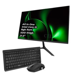 Computador All In One Knup I5 21,5" 512GB Mouse Teclado Sem Fio - KIT-G-AI03