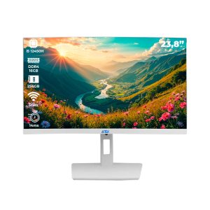 Computador All in One 23,8 Polegadas Aitek Intel i5 16GB RAM e SSD 256GB Produtividade e Design Home Office - AIO-24125WPRO