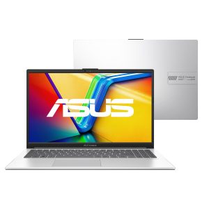 Notebook Asus Vivobook Go 15 Core i3 N305 4GB 256GB SSD Tela 15.6 FHD Windows 11 Home Prata