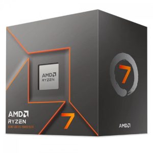 Processador AMD Ryzen 7 8700F AM5 4.1GHz (5.0GHz Max) 8 Cores 16 Threads 24MB Cache Cooler Wraith Stealth Sem Vídeo AMD Ryzen AI - 100-100001590BOX