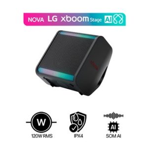 LG xboom Stage 301 by will.i.am - Caixa de Som Portátil Som exclusivo xboom para Festas - STAGE301